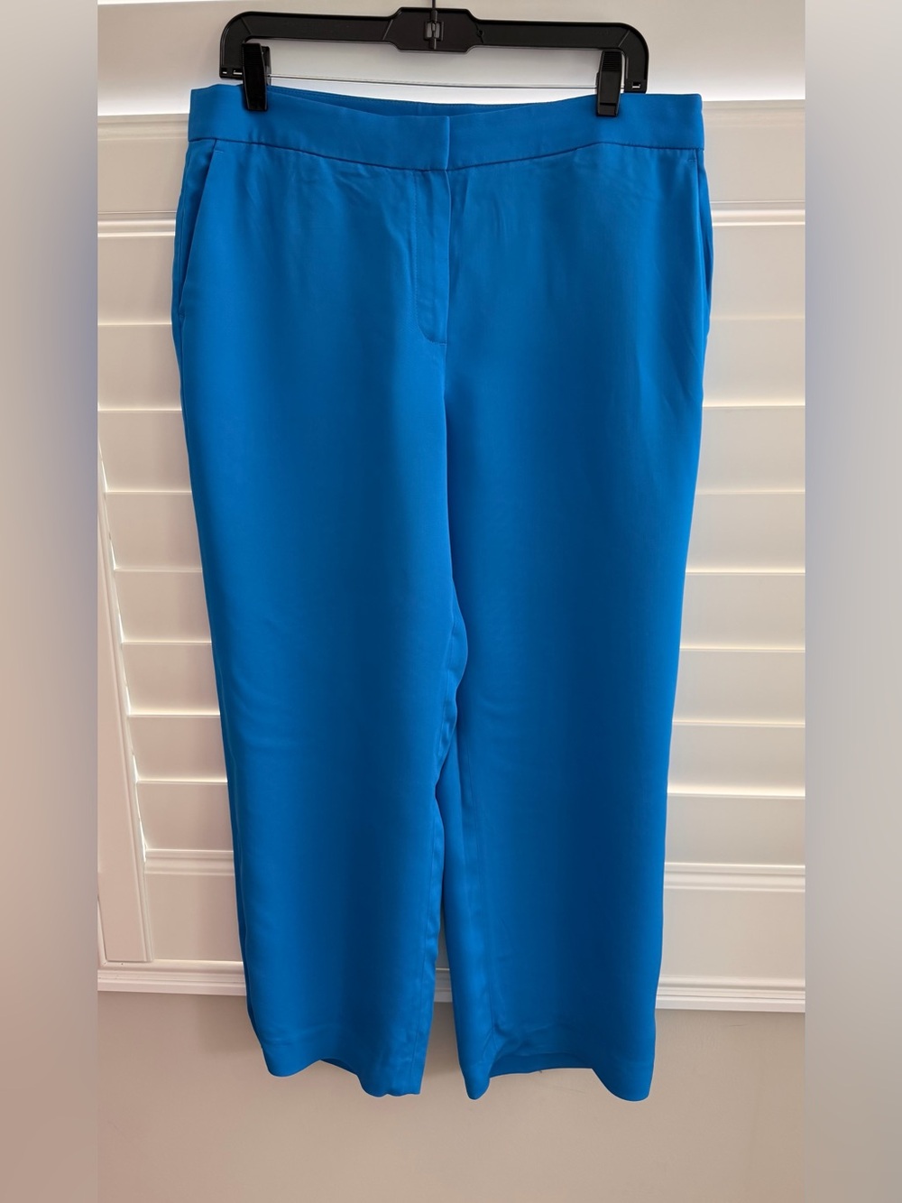 Massimo Dutti Cobalt Blue cropped Pants
